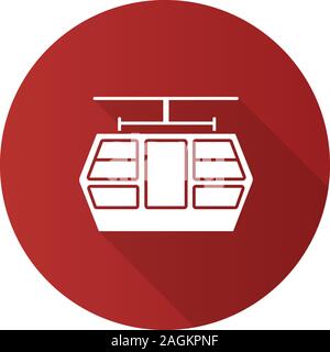 Funicular line icon concept. Funicular flat vector symbol, sign ...