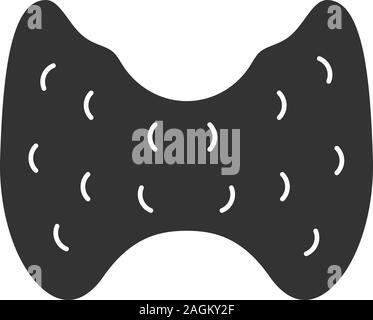 Thyroid gland organ glyph body silhouette icon Stock Vector Image & Art ...