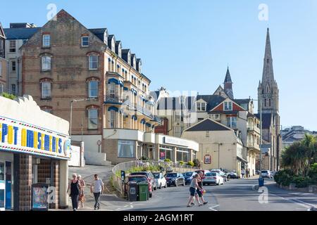 Imperial Hotel and Emmanuel Church, Wilder Road, Ilfracombe, Devon, England, United Kingdom Stock Photo