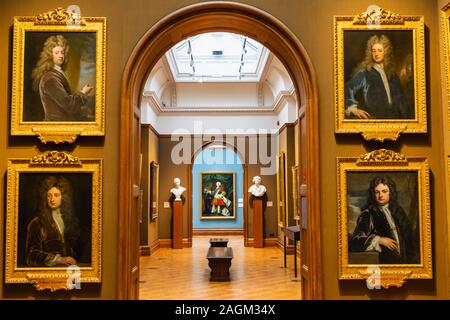 England, London, Trafalgar Square, National Portrait Gallery, Interior View