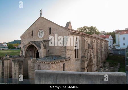 Ruins of the 14th century Monastery of Santa Clara a Velha (Old St. Clara Monastery) in Coimbra, Portugal Stock Photo