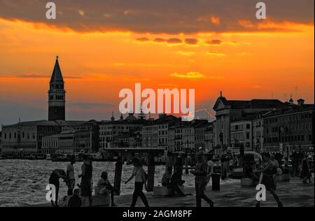 Venice sunset Stock Photo