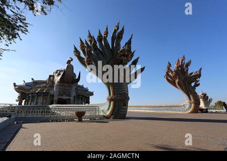 Temples of Isaan. A selection of images from several provinces in the north-east of Thailand. Stock Photo