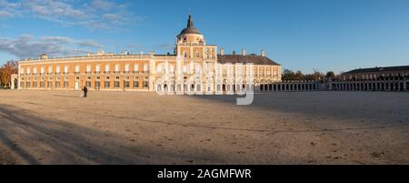 Spain, Aranjuez, 12-02-2019. Royal Palace, a magnificient example of architecture is a UNESCO world heritage site Stock Photo
