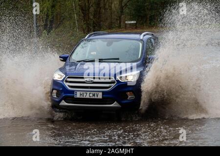 Brentwood Essex 20th Dec. 2019 UK Weather: localised flooding in Brentwood Essex UK causes traffic problems Credit Ian DavidsonAlamy Live News Stock Photo