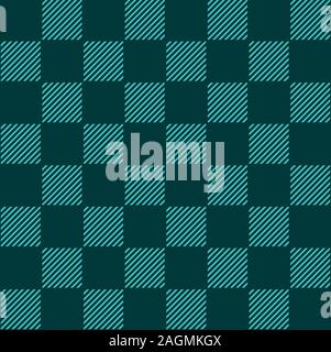 Seamless geometric editable pattern of diagonal lines in squares. Modern random colors for textiles, packaging, paper printing, simple backgrounds and Stock Vector