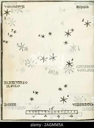 Alessandro Piccolomini (1508-1578). Italian astronomer and humanist. 'Constellation of Andromeda'. De le stelle fisse (The sphere of the world and The fixed stars). Edited in Venice in 1540. Engraving, 1559. Stock Photo