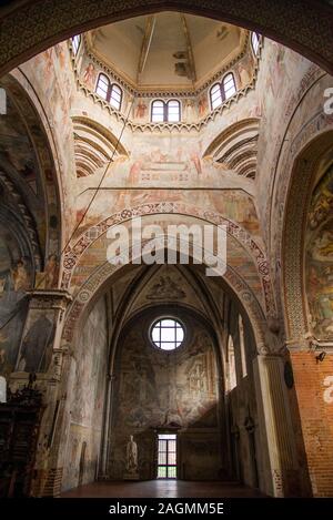 Milan , Italy, Chiaravalle  01 December 2018 : Interiors of the Chiaravalle Abbey Stock Photo