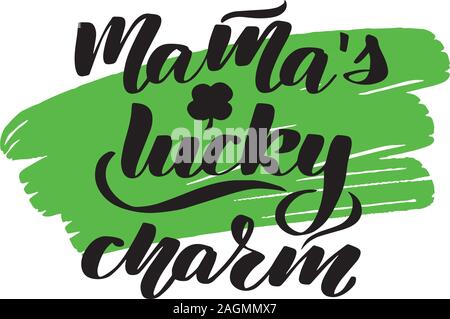 Poster for St. Patricks Day - lettering greeting card.  Stock Vector