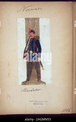 Norway and Sweden soldier, 1865.; Norway and Sweden soldier, 1865. Stock Photo