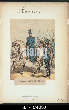 Norway and Sweden soldier, 1865.; Norway and Sweden soldier, 1865. Stock Photo