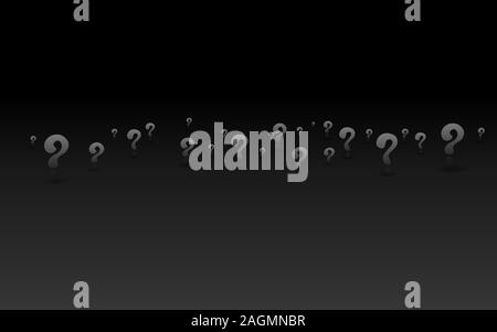 Question signs When word, FAQ help. problem solve realistic vector ...