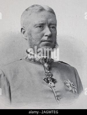 Digital improved reproduction, Prince Franz Anton von Thun und Hohenstein, 1847 - 1916, Austro-Hungarian noble and statesman, Austria, Hungary, original print from the year 1899  /  Franz Graf von Thun und Hohenstein, seit 1911 Fürst von Thun, österreichischer Politiker, Statthalter von Böhmen, kurzzeitig Ministerpräsident von Cisleithanien, der österreichischen Hälfte des Habsburgerreiches Stock Photo