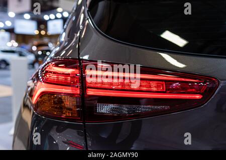 Close-up of the rear light of a modern car. Exterior details - image Stock Photo