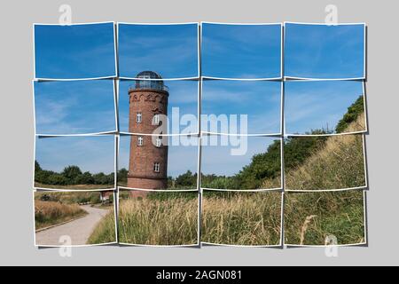 The former Marinepeilturm was built in 1927 and is about 23 meters high, Cape Arkona, Ruegen Island, Mecklenburg-Western Pomerania, Germany, Europe Stock Photo