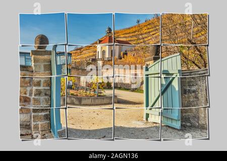 The Belvedere is part of the gardens of the castle Wackerbarth, Radebeul, near Dresden, Meissen County, Saxony, Germany, Europe Stock Photo