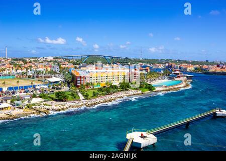 The Caribbean. The Island Of Curacao. Curacao is a tropical Paradise in the Antilles in the Caribbean sea Stock Photo