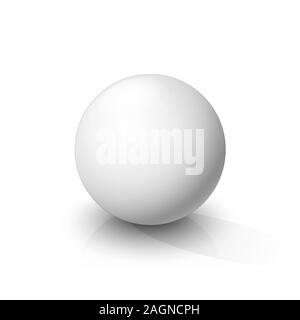 White sphere. Vector illustration Stock Vector