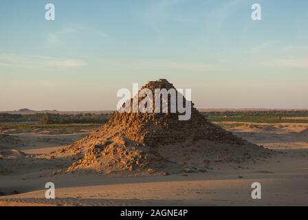 Pyramids, Royal Necropoiis, Nuri near Karima, northern Sudan Stock Photo