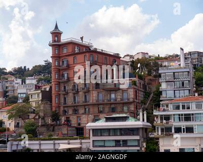Istanbul ,Turkey - October 2019 : Long-shot Istanbul asian european side architecture natural day light Stock Photo