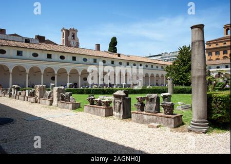 Italy, Rome, Terme di Diocleziano, Museo Nazionale Romano, Michelangelo's cloister, Santa Maria degli Angeli Stock Photo