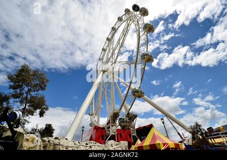 Melbourne, VIC, Australia - November 03, 2017: Melbourne Star Observation Wheel, landmark and Tourist attraction in Waterfont district Stock Photo