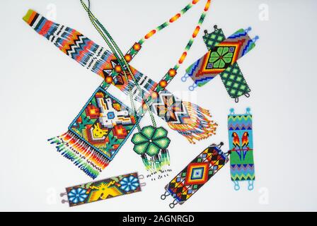 Huichol beads, bead, art Stock Photo