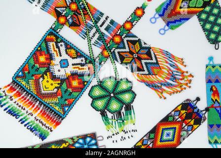 Huichol beads, bead, art Stock Photo