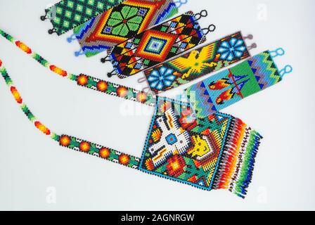 Huichol beads, bead, art Stock Photo