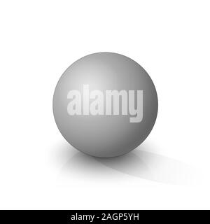 Grey sphere. Vector illustration Stock Vector