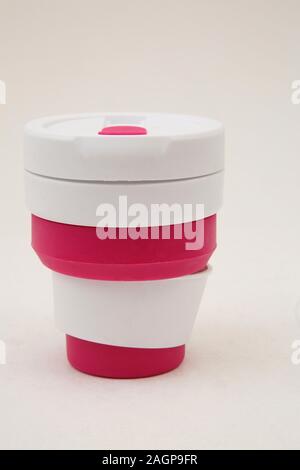 Stojo Collapsible Cup made from Recyclable materials Stock Photo