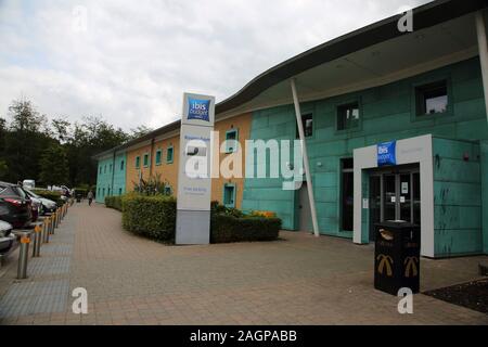 Beaconsfield Service Station on M40 Ibis Budget Hotel Buckinghamshire England Stock Photo