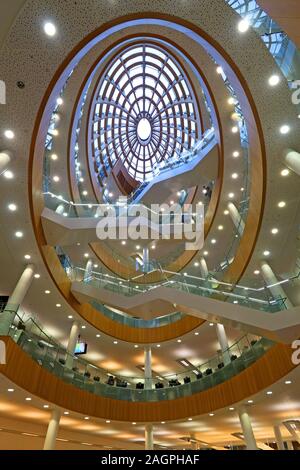 Liverpool Central Library, New Atrium completed 2013, 1840 William Brown St, Liverpool, Merseyside, England, UK,  L3 8EW Stock Photo