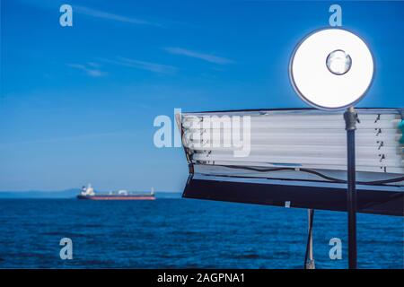 Cinema lights on a commercial video production shoot Stock Photo