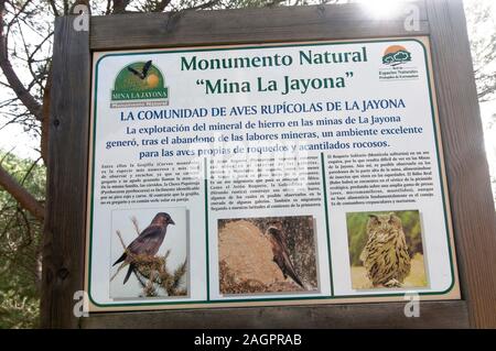 Natural monument -Mina La Jayona-, Fuente del Arco, Badajoz province, Region of Extremadura, Spain, Europe. Stock Photo