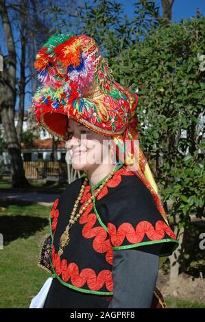Typical folk costumes, Montehermoso, Caceres province, Region of Extremadura, Spain, Europe. Stock Photo