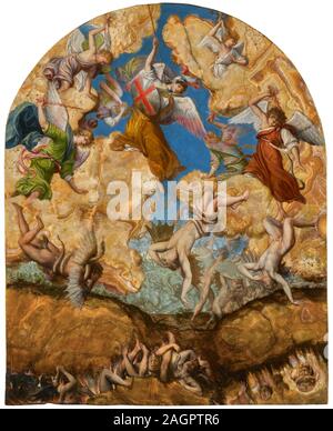 The Fall of the Rebel Angels. Museum: PRIVATE COLLECTION. Author: ORAZIO GENTILESCHI. Stock Photo