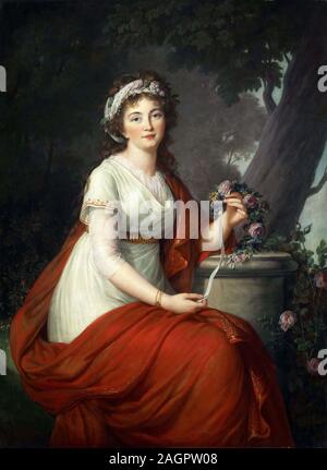 Portrait of Countess Tatyana Vasilyevna Yusupova, née von Engelhardt (1769-1841). Museum: Fuji Art Museum, Tokyo. Author: Élisabeth Louise Vigée Le Brun. Stock Photo