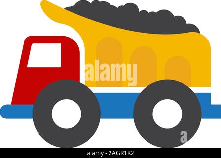 Mining truck icon design template vector isolated illustration Stock ...