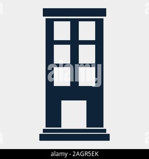 skyline building for property real estates icon vector illustration Stock Vector