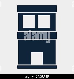 building  for property real estates icon vector illustration Stock Vector