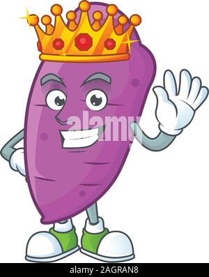 Cool King of okinawa yaw on cartoon character style Stock Vector