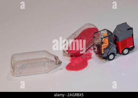 https://l450v.alamy.com/450v/2agrbx5/a-glass-egg-timer-is-laying-broken-to-show-that-the-time-is-up-!-a-road-sweeper-has-come-along-to-clear-up-the-mess-2agrbx5.jpg