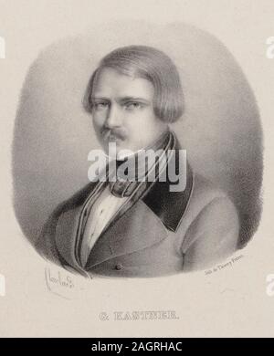 Portrait of the Composer Jean-Georges Kastner (1810-1867). Museum: PRIVATE COLLECTION. Author: Joseph-Frédéric Flaxland. Stock Photo