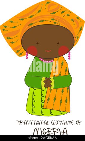 traditional cultural costume woman Vector illustration in super mom ...