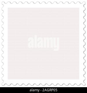 Postage stamp in front of white background,illustration Stock Photo