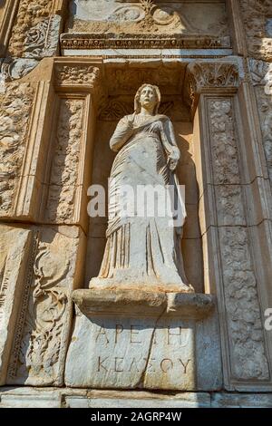 Celsius Library in ancient city Ephesus (Efes). Most visited ancient city in Turkey. Selcuk, Izmir TURKEY Stock Photo