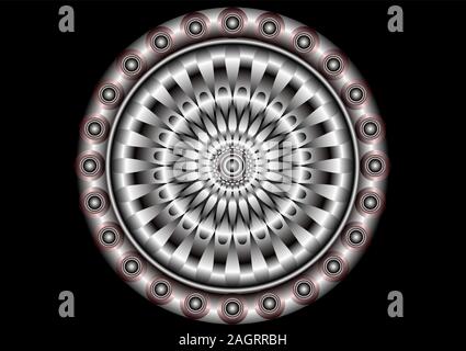 Metallic mandala Stock Vector