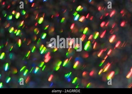 Sparkling Glitter abstract background red and green saturated color ,de-focused, macro. Stock Photo