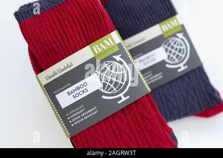 BAM Bamboo clothing socks Stock Photo